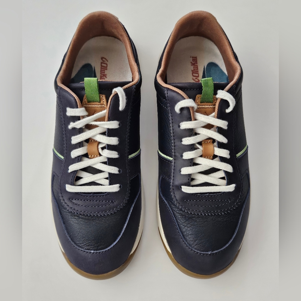 OluKai Women's Dark Blue and Brown Sneakers Size 7.5